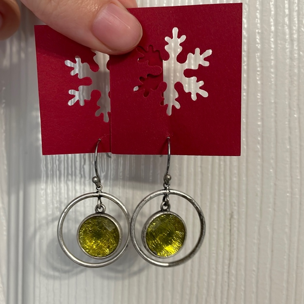 New Green Topaz Earrings